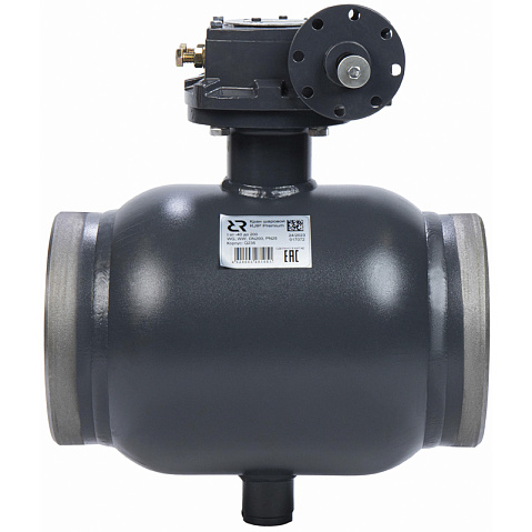 Кран стальной шаровой цельносварной DN 600-500 PN 25 стандартнопроходной приварной 1500мм с редукт. RJIP-WW РИДАН 065N0186GR купить в Челябинске | "Проконсим"